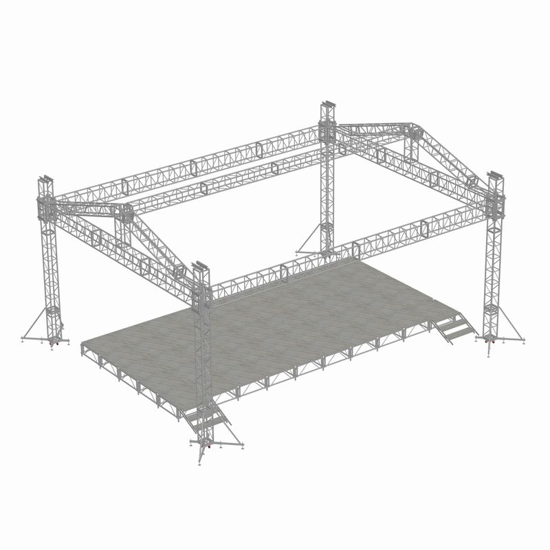 鋁合金舞臺桁架設計圖
