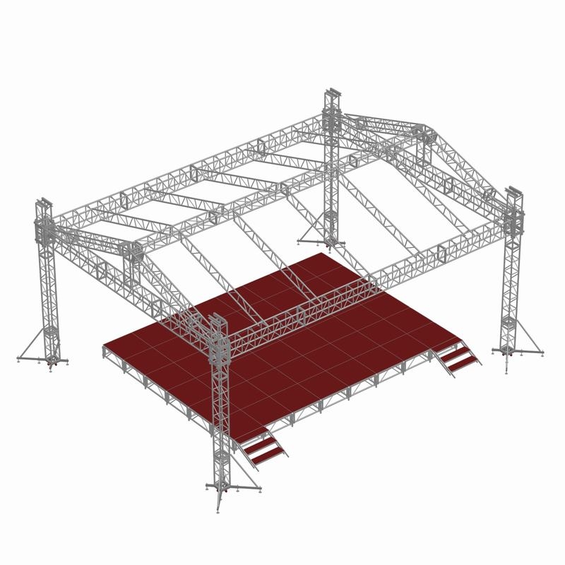 鋁合金舞臺桁架設計圖
